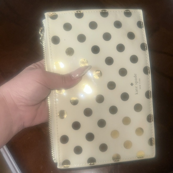 Kate Spade Gold Dots Pencil Pouch Set - Picture 8 of 8